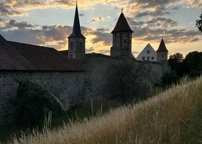 Charmantes Feriennest Vor Sesslachs Stadtmauer Im Lebendigen Familienhaus Sesslach
